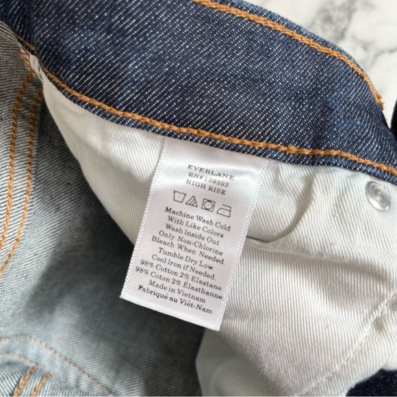 Everlane woman’s high rise skinny jeans medium dark wash size 26 - Picture 6 of 6